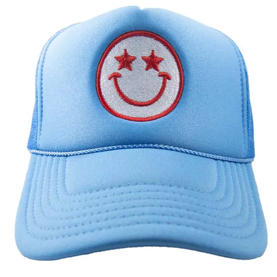 Starry Eyed Happy Face Trucker hat