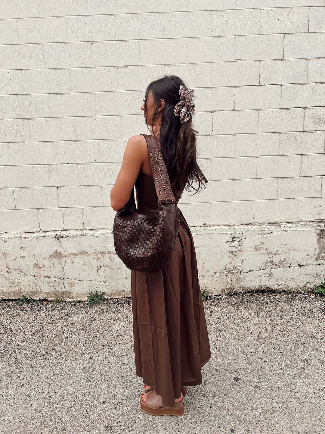 Midnight Bloom Strapless Dress