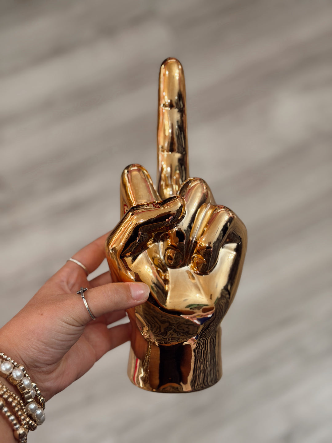 Middle Finger Table Top Sculpture