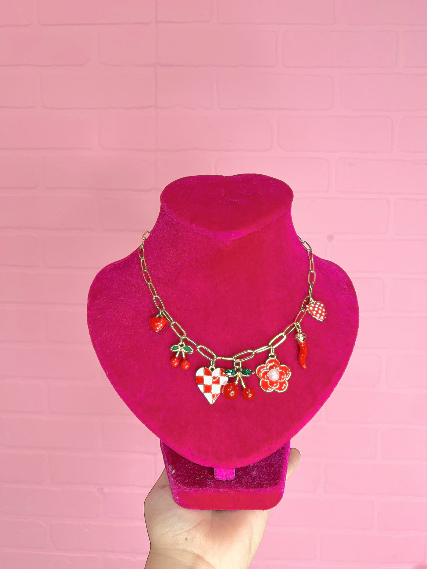 Hearts on Fire Charm Necklace