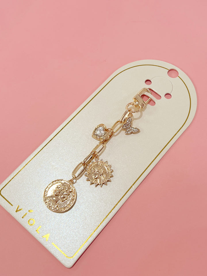 Golden Treasure Bag Keychain