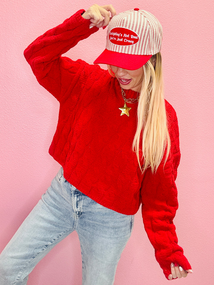 The Scarlet Crop Sweater