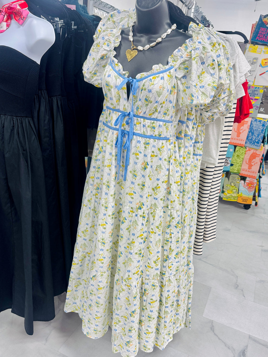 The Blooms & Breezes Tiered Midi Dress