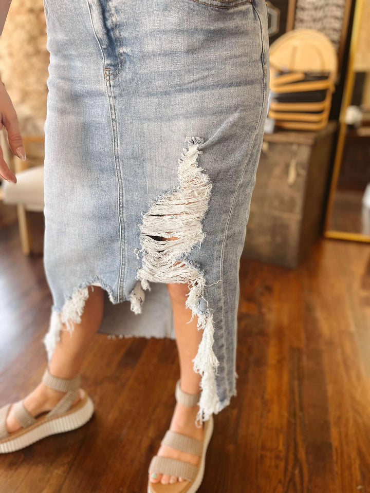The Trendsetter Denim Skirt