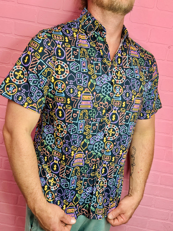 The Gambler Button Up Sunday Swagger