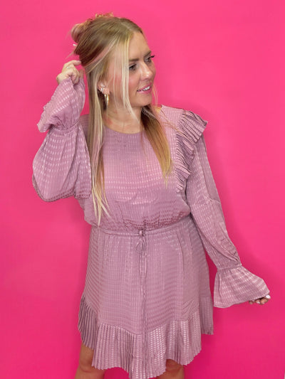 The Mia Ruffle Sleeve Dress