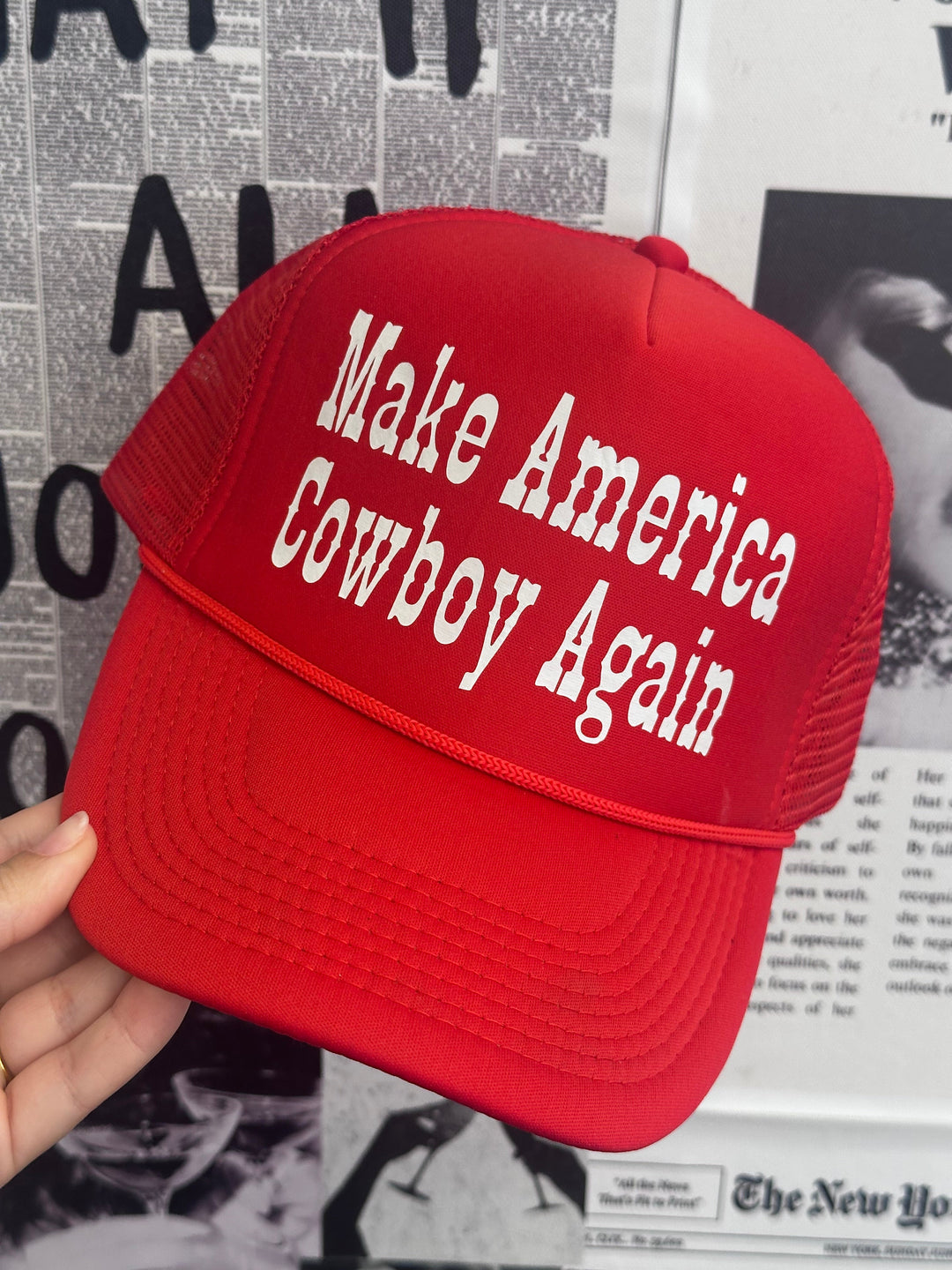 Make America Cowboy Again Trucker Hat