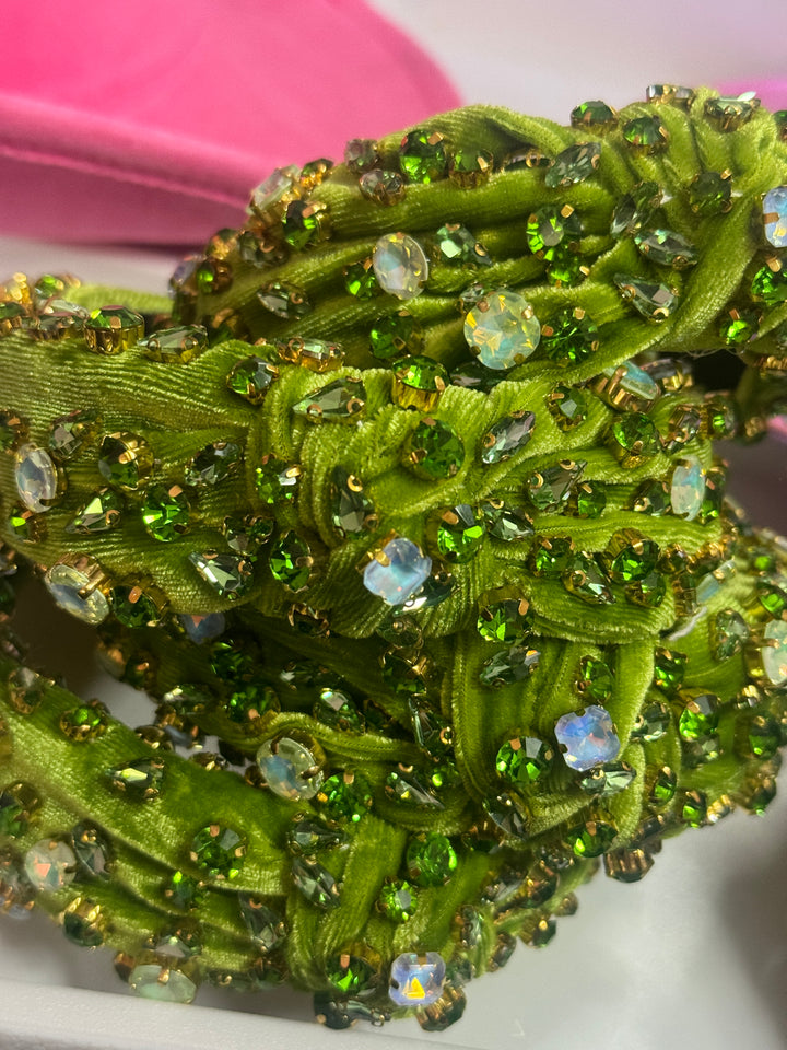 Velvet Rhinestone Headband
