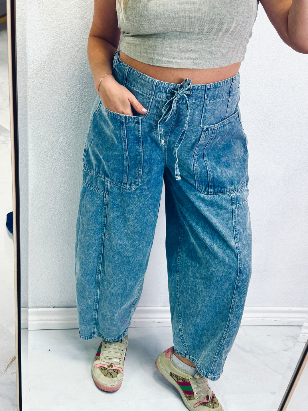 The Evvie Chambray Bottoms