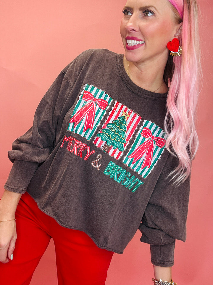 Merry & Bright Long Sleeve Top