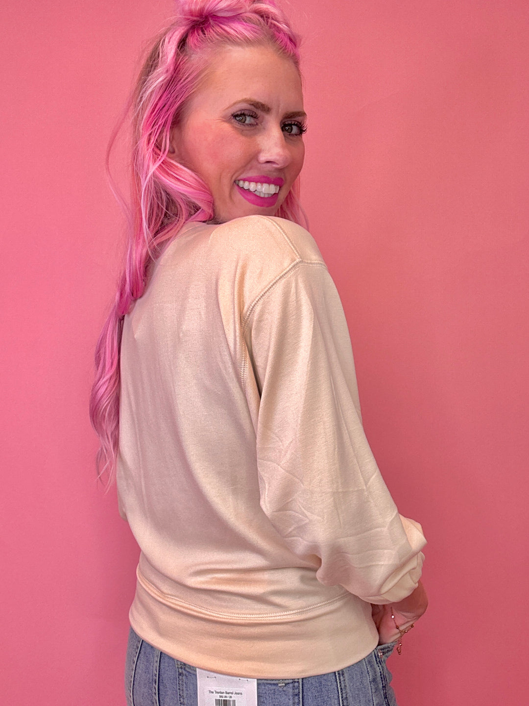 Winking Merry Christmas Santa Long Sleeve Top