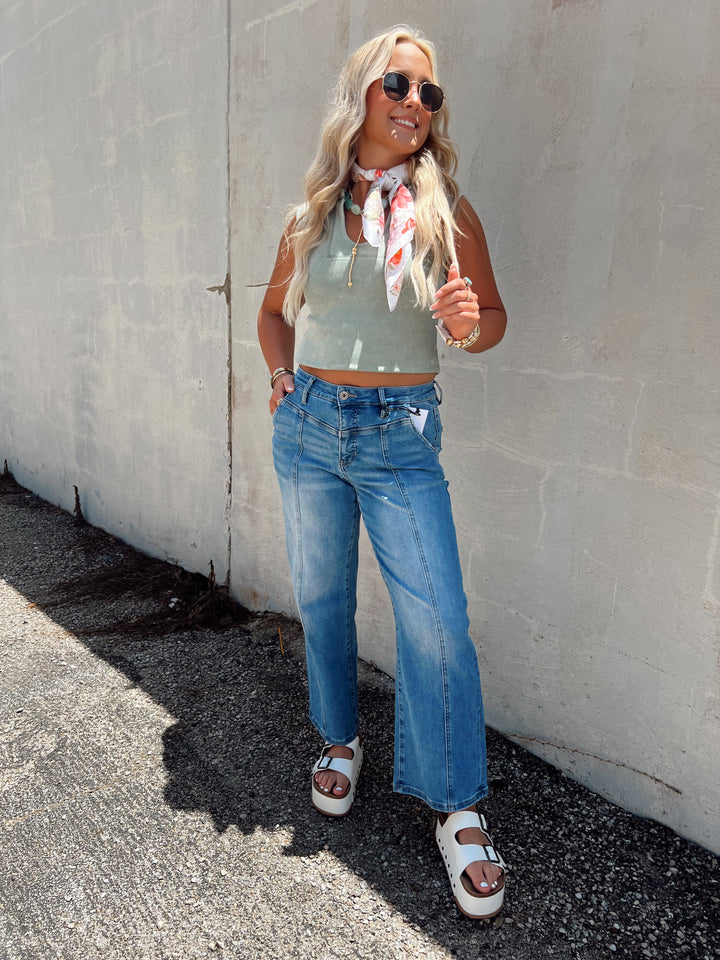 Hold Me Close Cropped Jeans