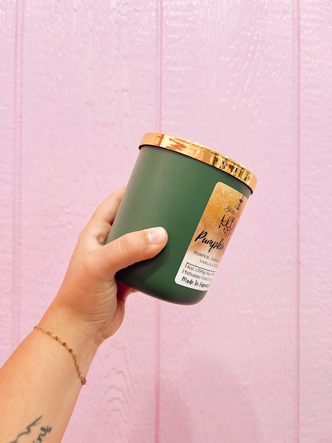 Glitter House Candles Matte Green 14oz Candle