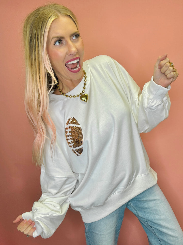 Game Day Football Crewneck Sweater