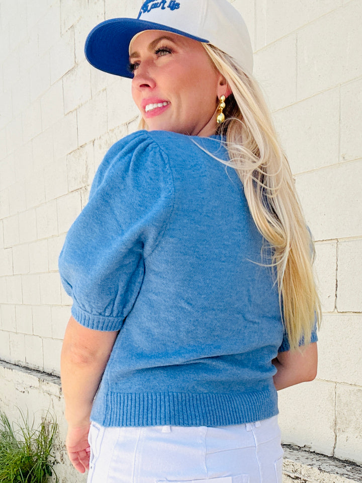 Sweet Intentions Puff Sleeve Cardigan