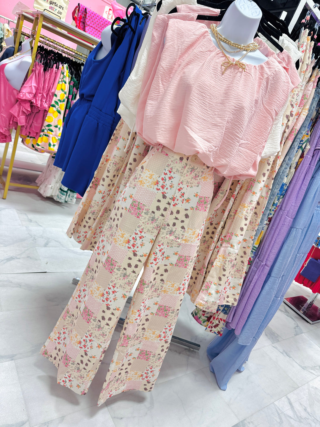 Patch Me If You Can Wide Leg Pants