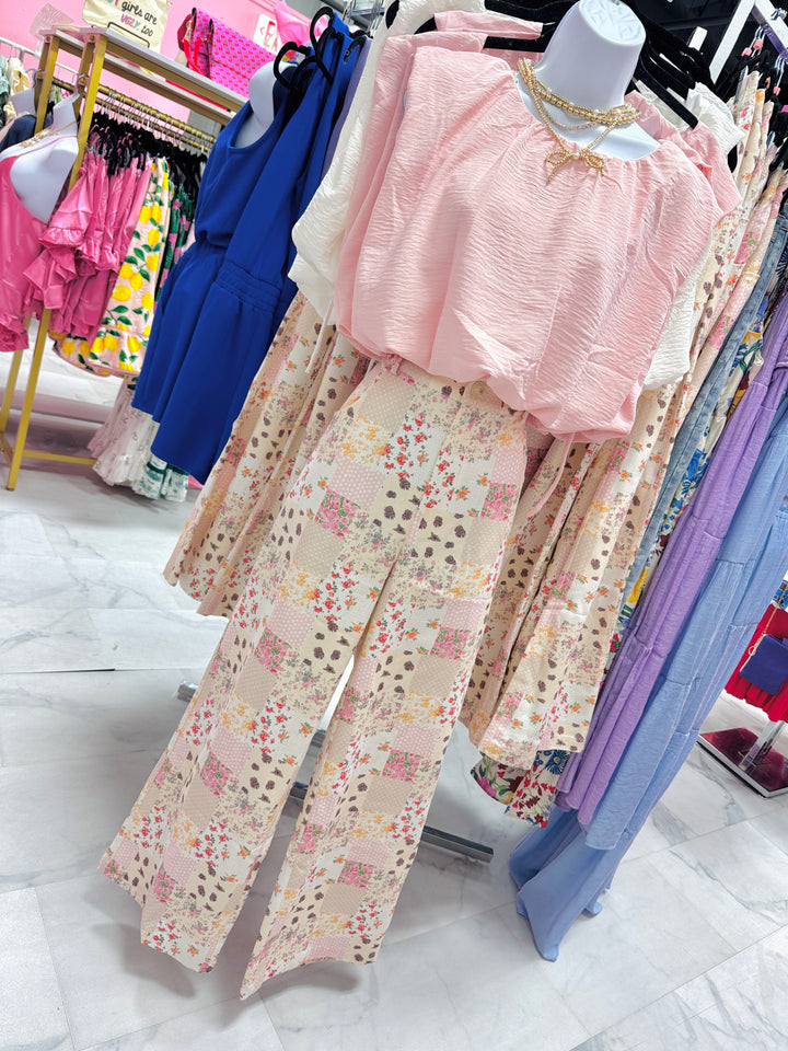 Patch Me If You Can Wide Leg Pants