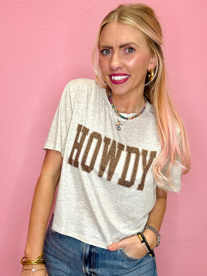 Howdy Crop Graphic Tee