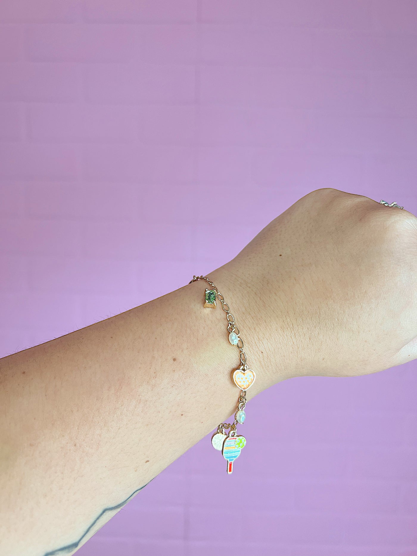 Ready, Set, Serve! Charm Bracelet