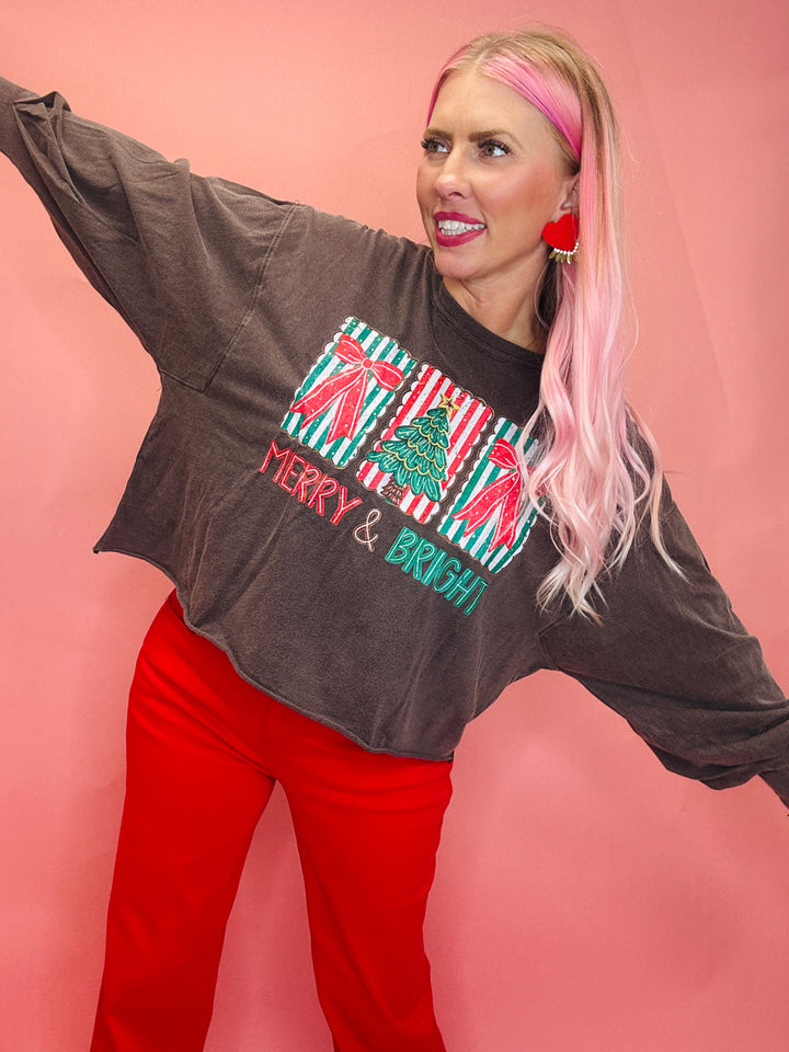 Merry & Bright Long Sleeve Top