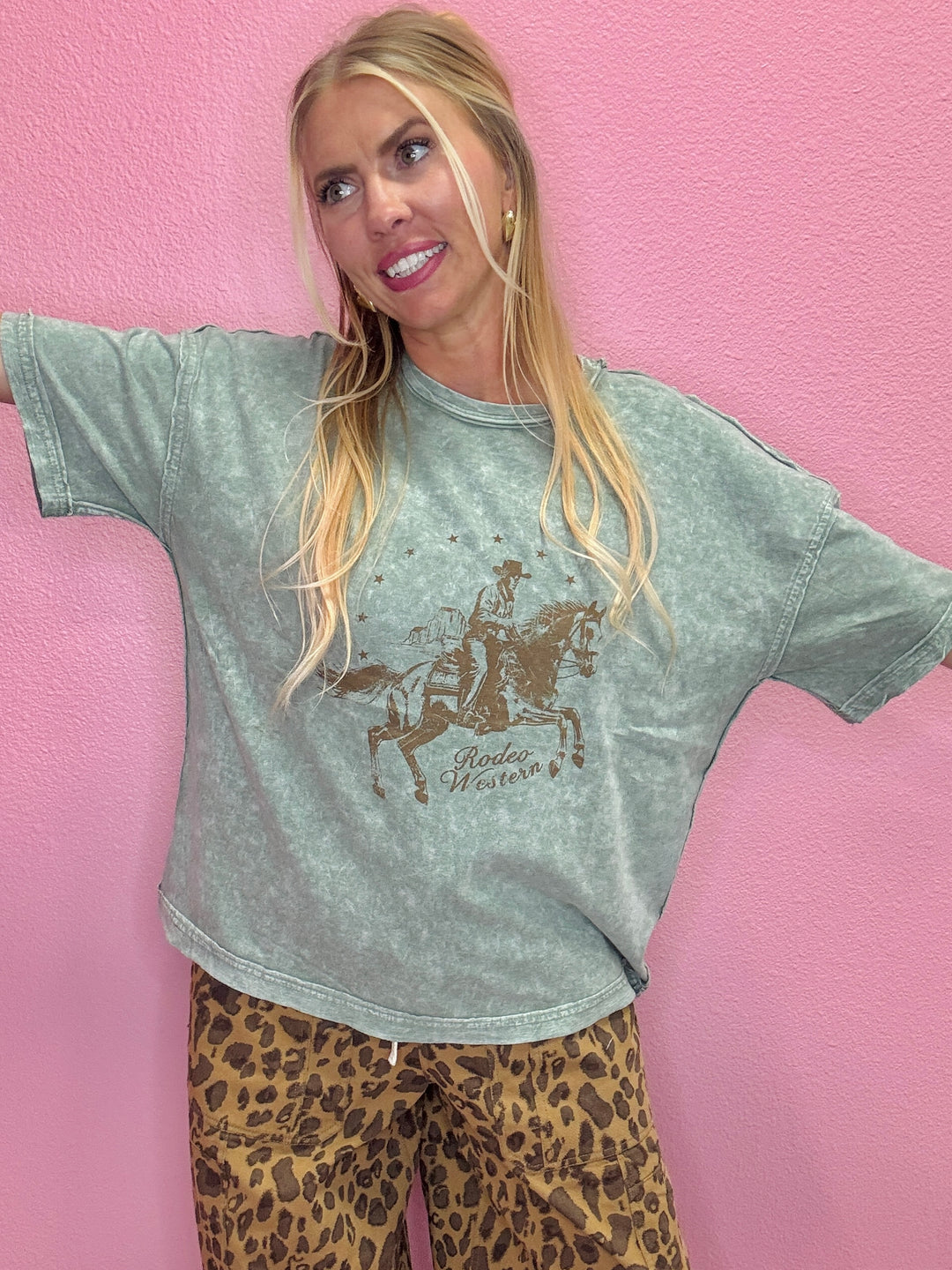 The Wrangler Olive Relaxed Tee