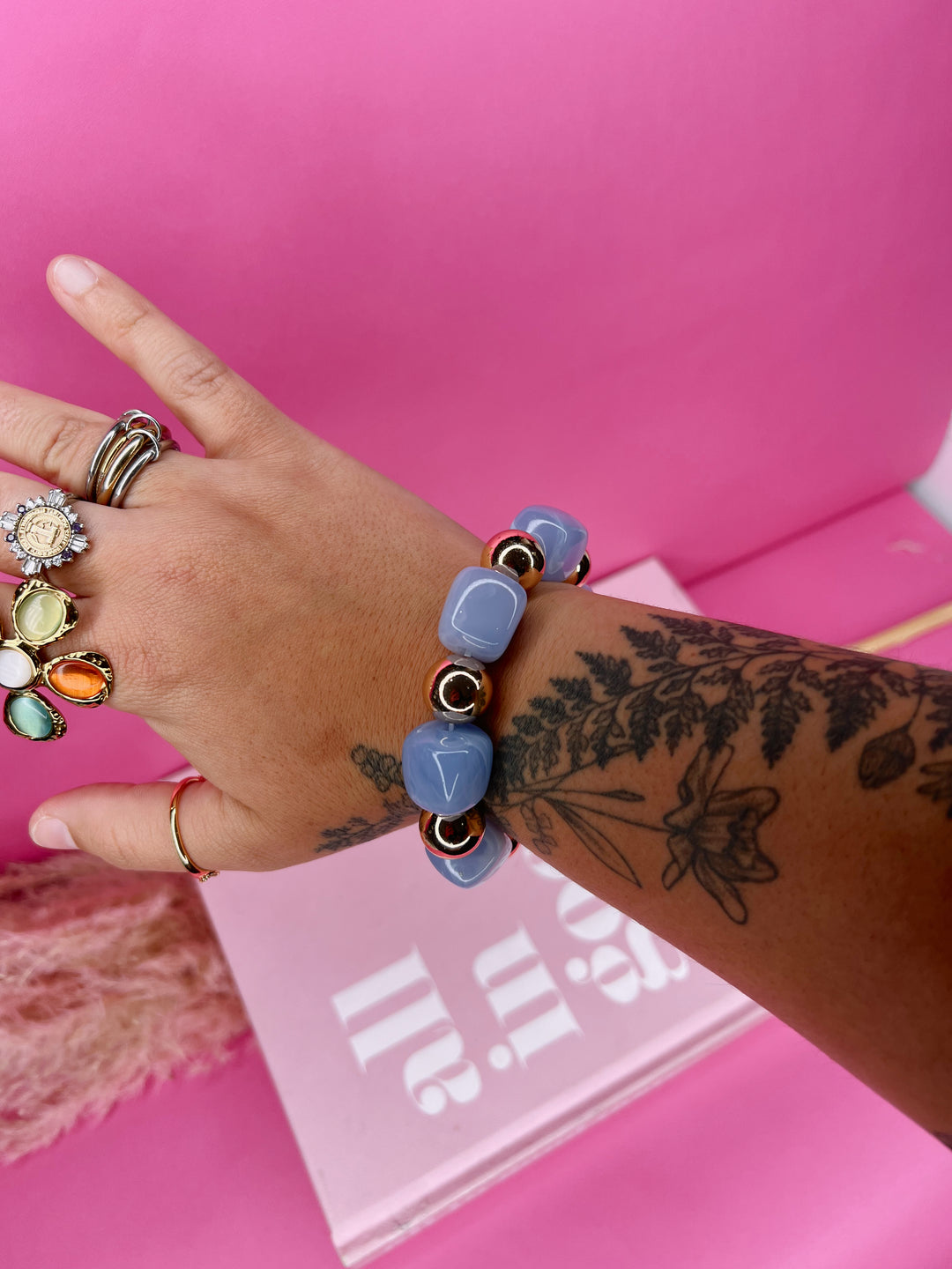 Blue Skies Beaded Bracelet
