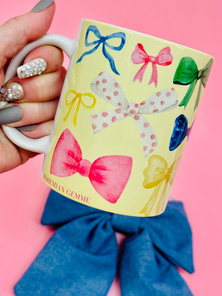 Watercolor Bow Coffee Mug