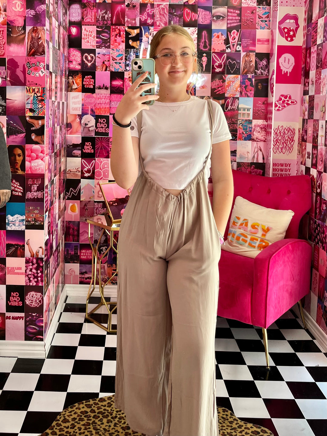 The Lydia Tie Back Suspender Jumpsuit