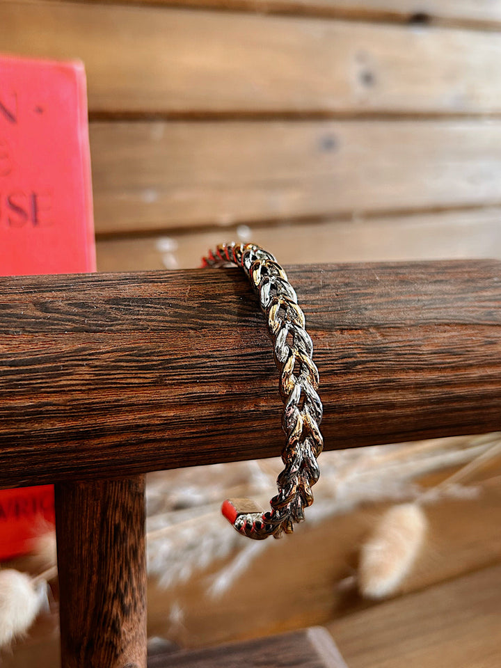 Gold & Silver Rope Cuff