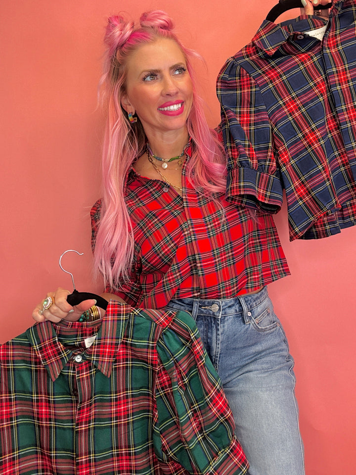 The Torrance Plaid Top