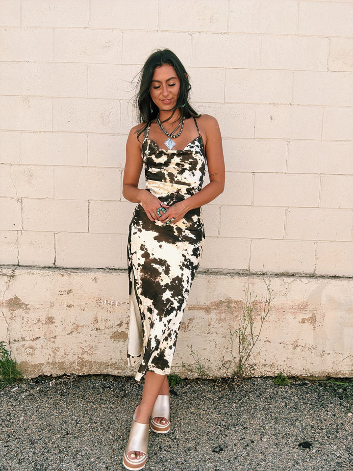 Midnight Rodeo Satin Slip Dress