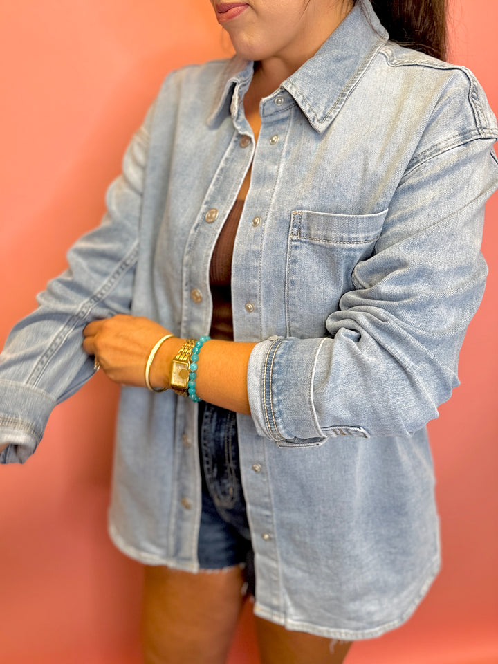 The Bianca Denim Top