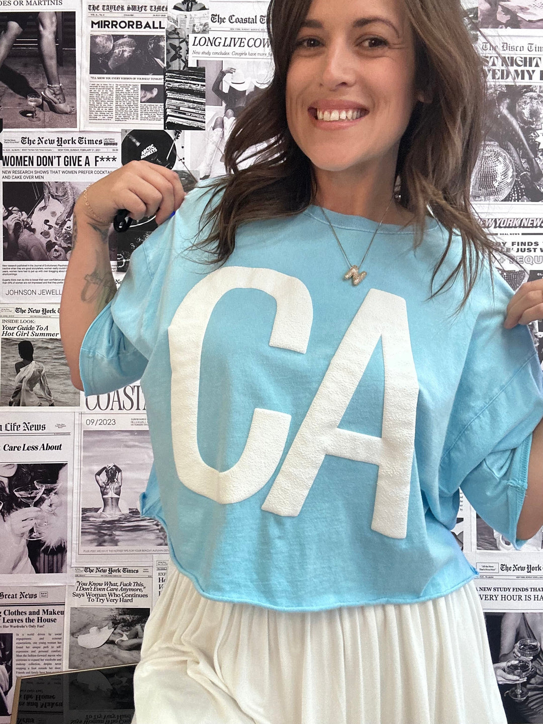 CA Puff Crop Tee