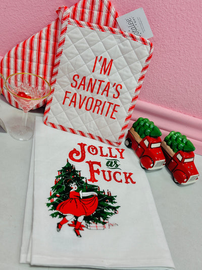 Jolly As Fuck Dish Towel
