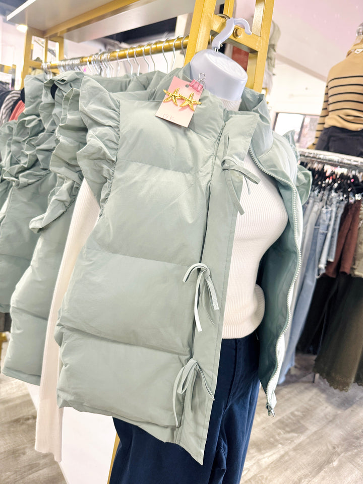 The Katie Bow Puffer Vest