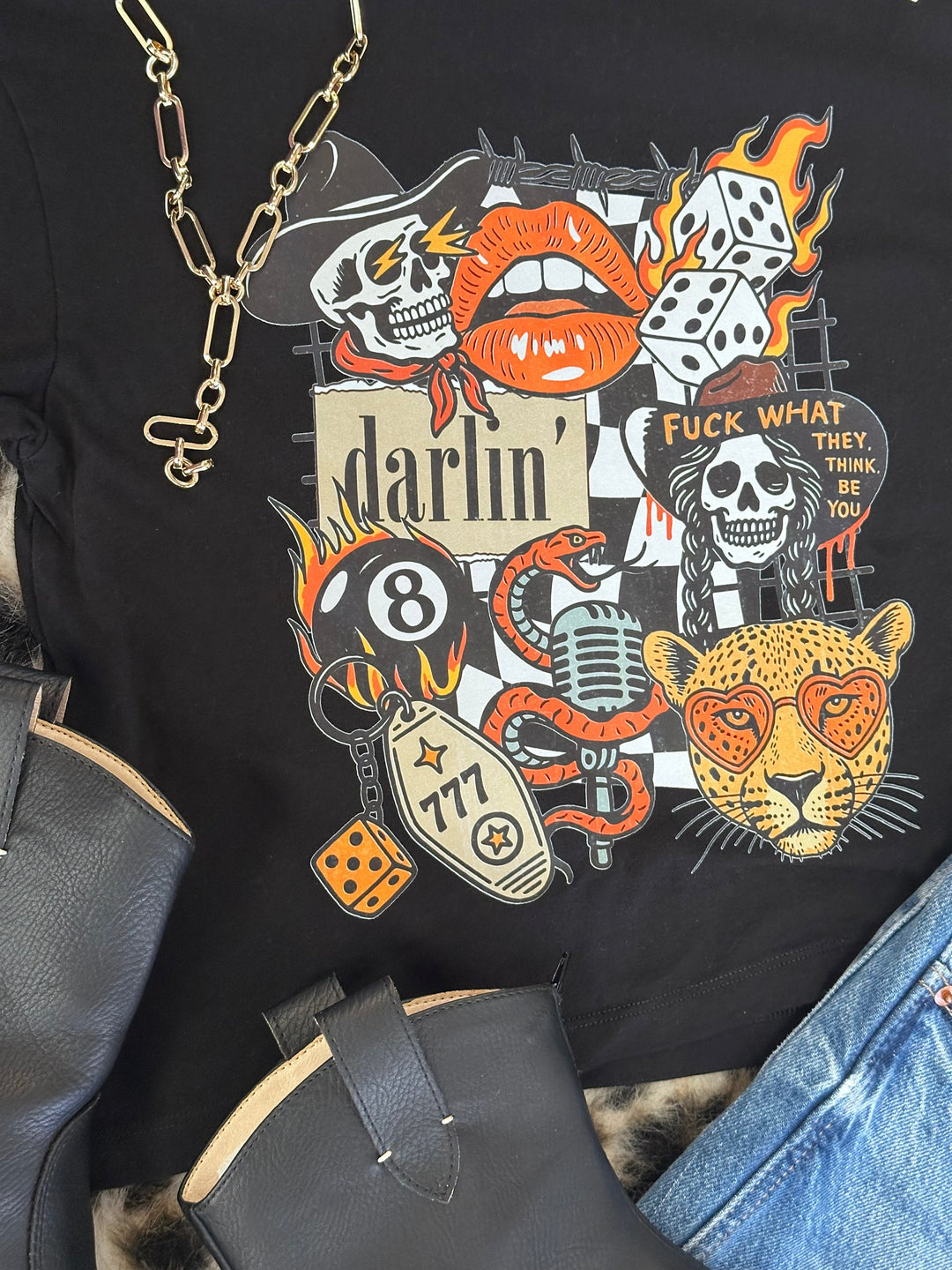 Darlin' Collage Graphic Tee