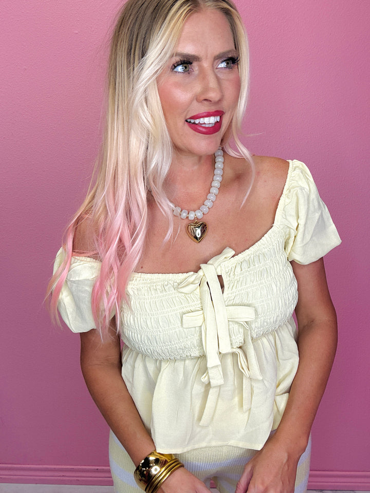 The Sweet Escape Tie Front Top