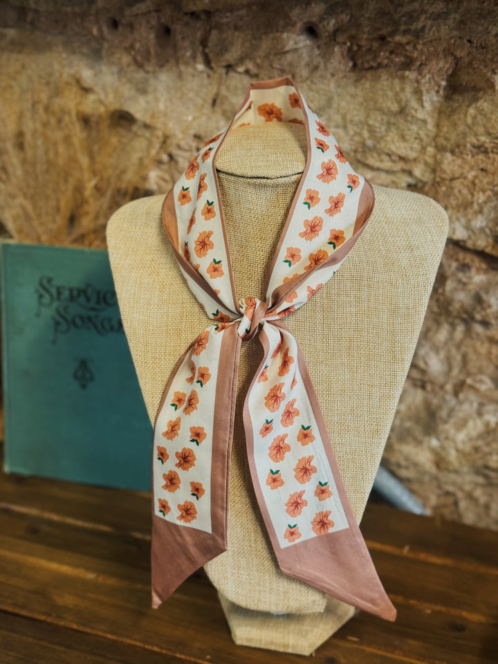 Soft Silky Tiger Lilly Scarf