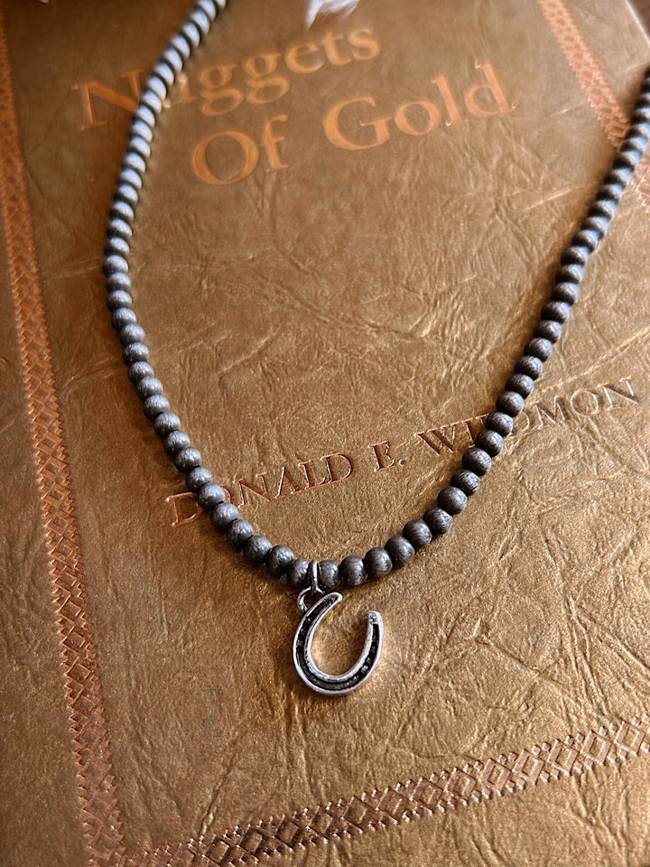Just My Luck Horseshoe Necklace