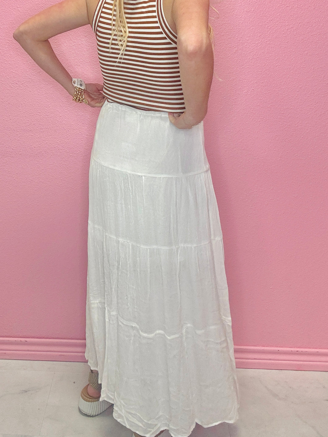 The Ivory Breeze Maxi Skirt