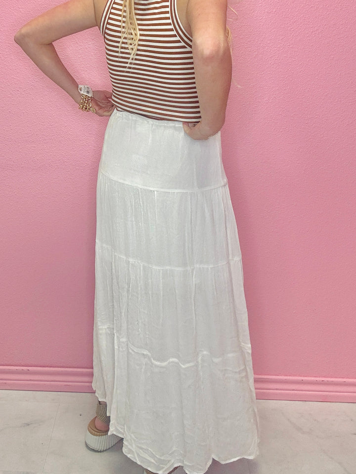 The Ivory Breeze Maxi Skirt
