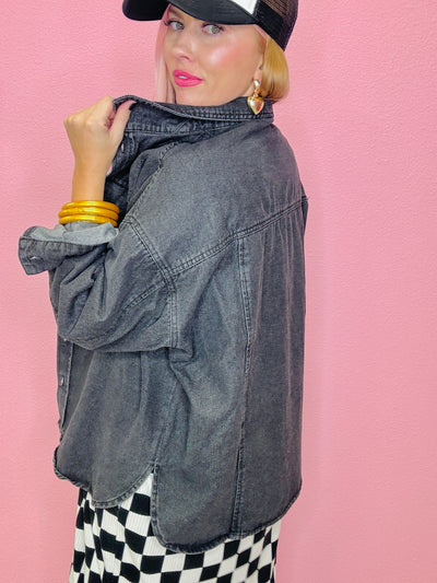 The Jackie Oversized Denim Shacket