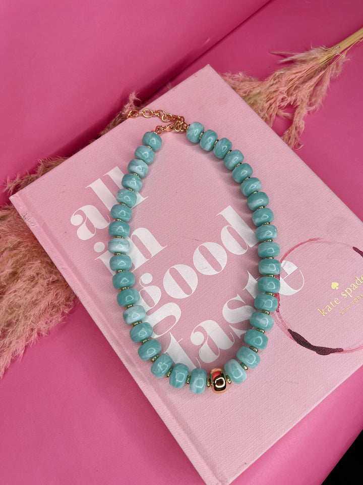 Ocean Eyes Beaded Necklace
