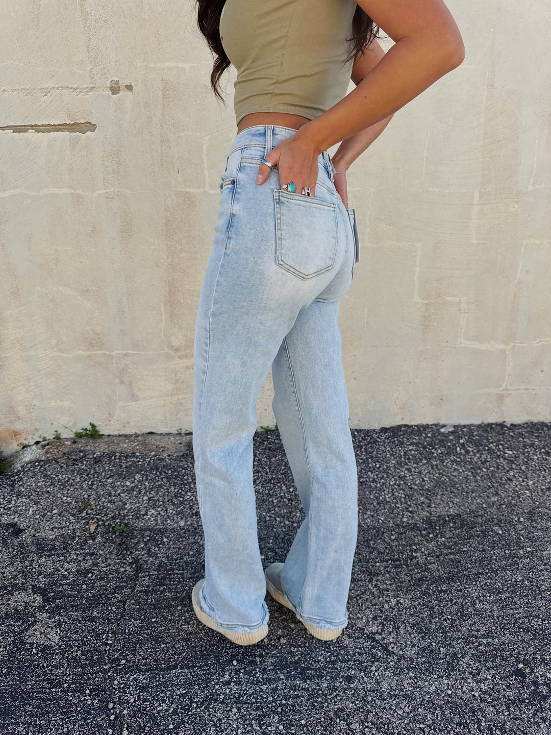 The Delilah Downtown Wide Leg Jeans