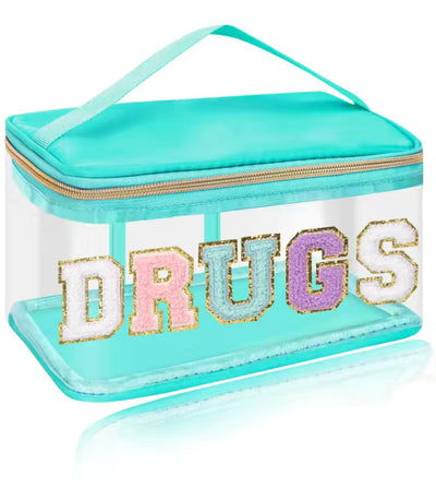 Drugs Chenille Clear Makeup Case