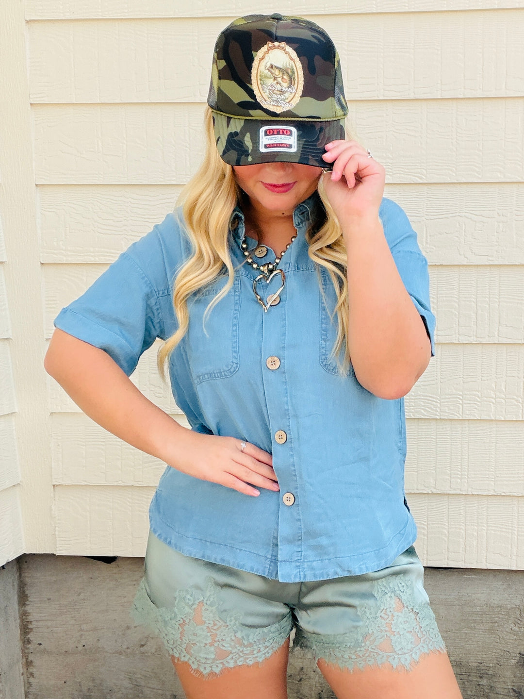 Chambray Cowgirl Classic Top