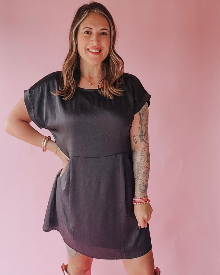 The Erren Satin Mini Dress