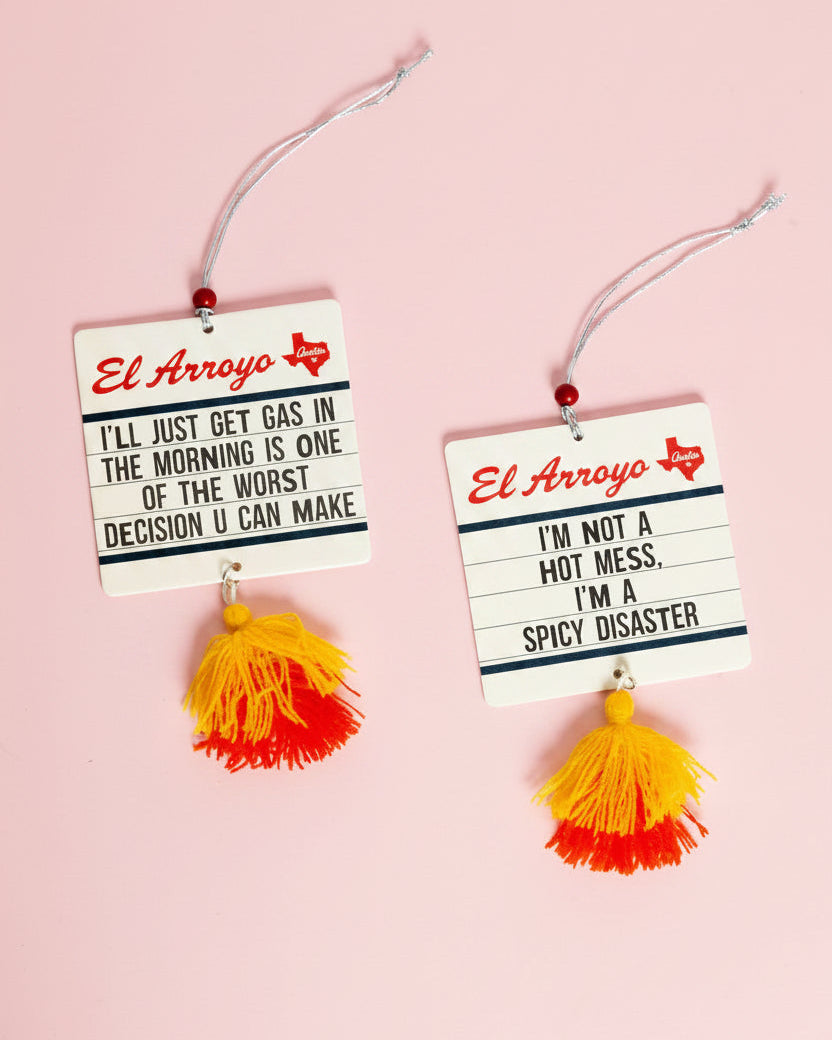 Spicy Disaster Marquee Car Air Freshener (2 Pack)
