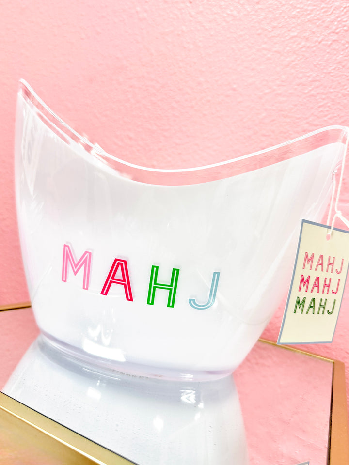 Mahjong Acrylic Beverage Bucket