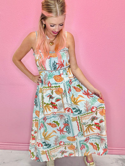 At The Beach Midi Dress